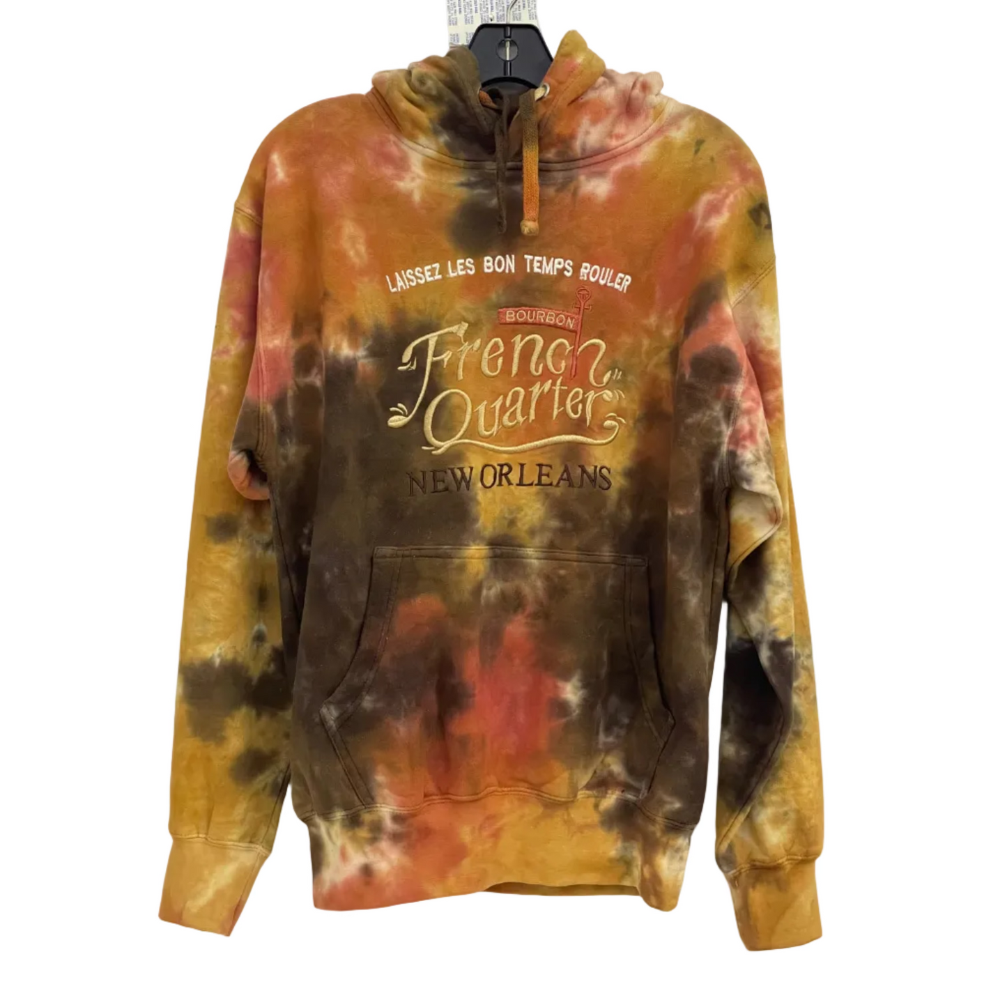 EMBROIDERY TIE DYE HOODIE