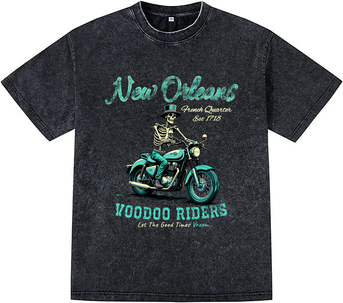 ACID WASH T-SHIRT FRONT ONLY