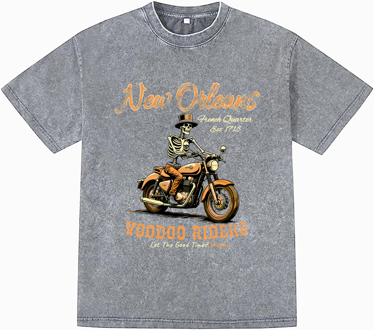 ACID WASH T-SHIRT FRONT ONLY