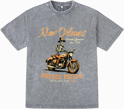ACID WASH T-SHIRT FRONT ONLY