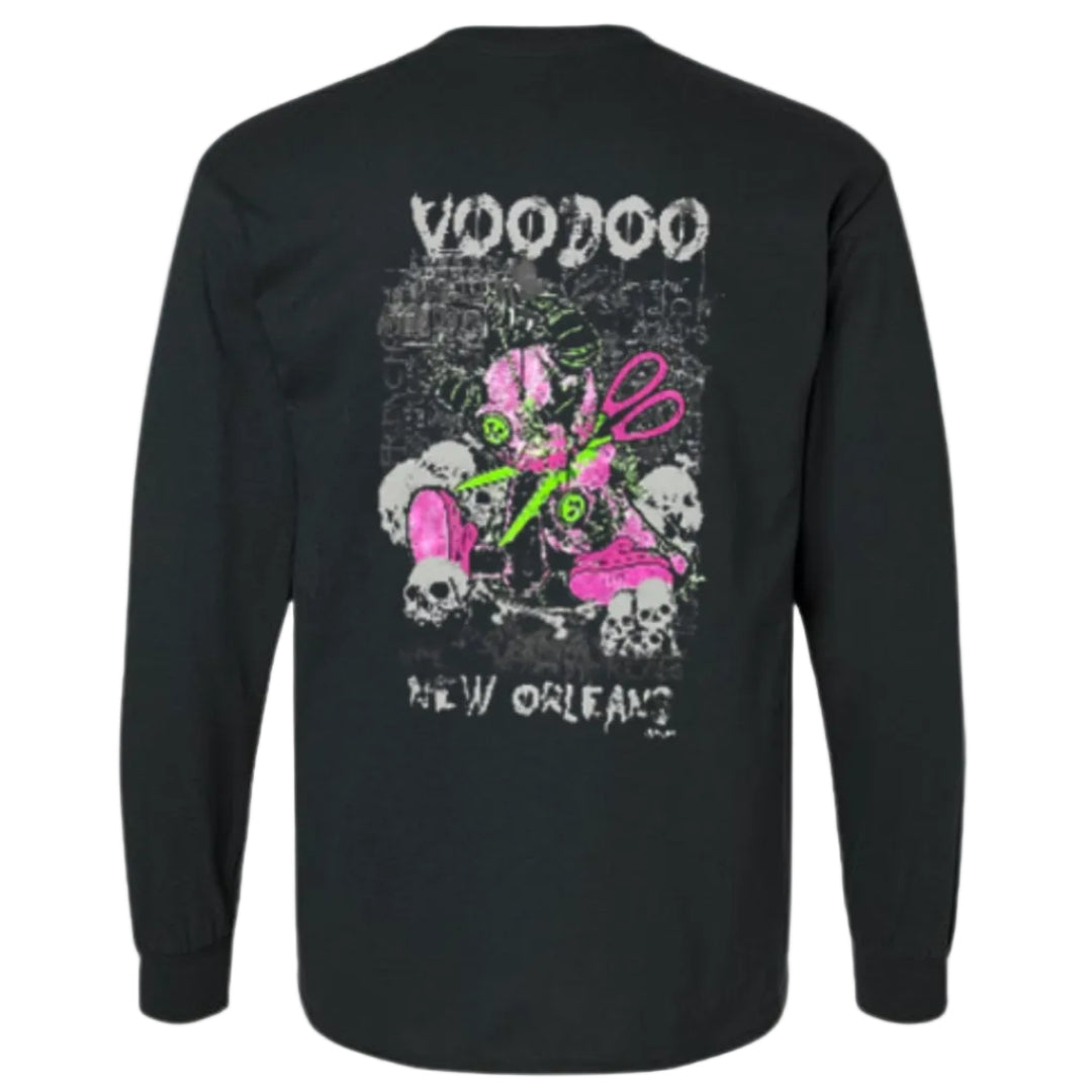 Screen Print Long Sleeve Front & Back