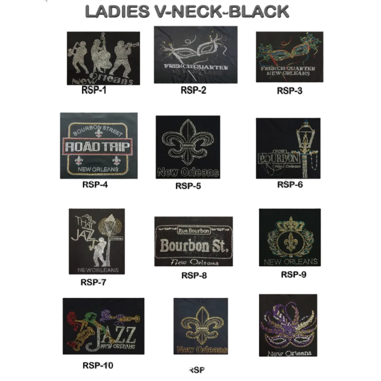 ADULT Rhine Stone (RSP-02 - RSP-05)