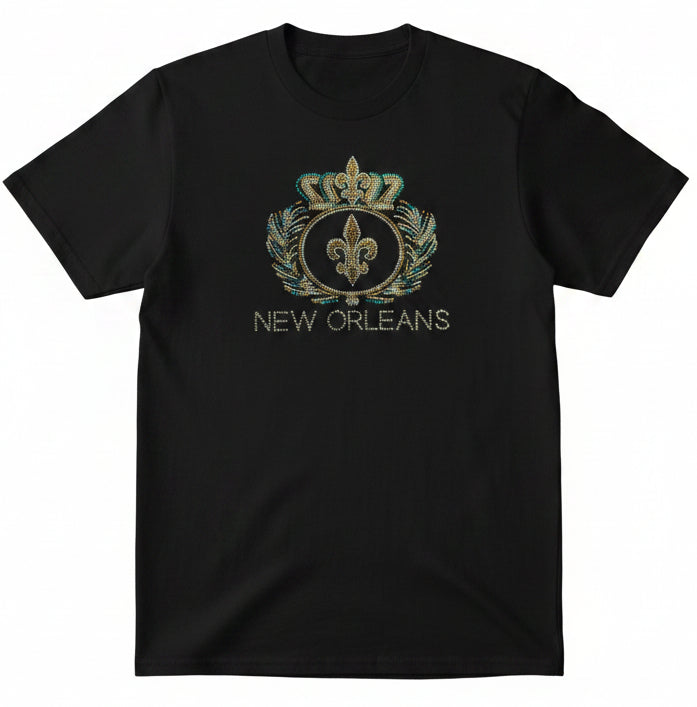 Crew Neck - Rhinestone Print - (RSP-06) - (RSP-11)