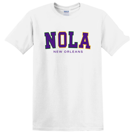 AD MARDIGRAS PRINTED WHITE