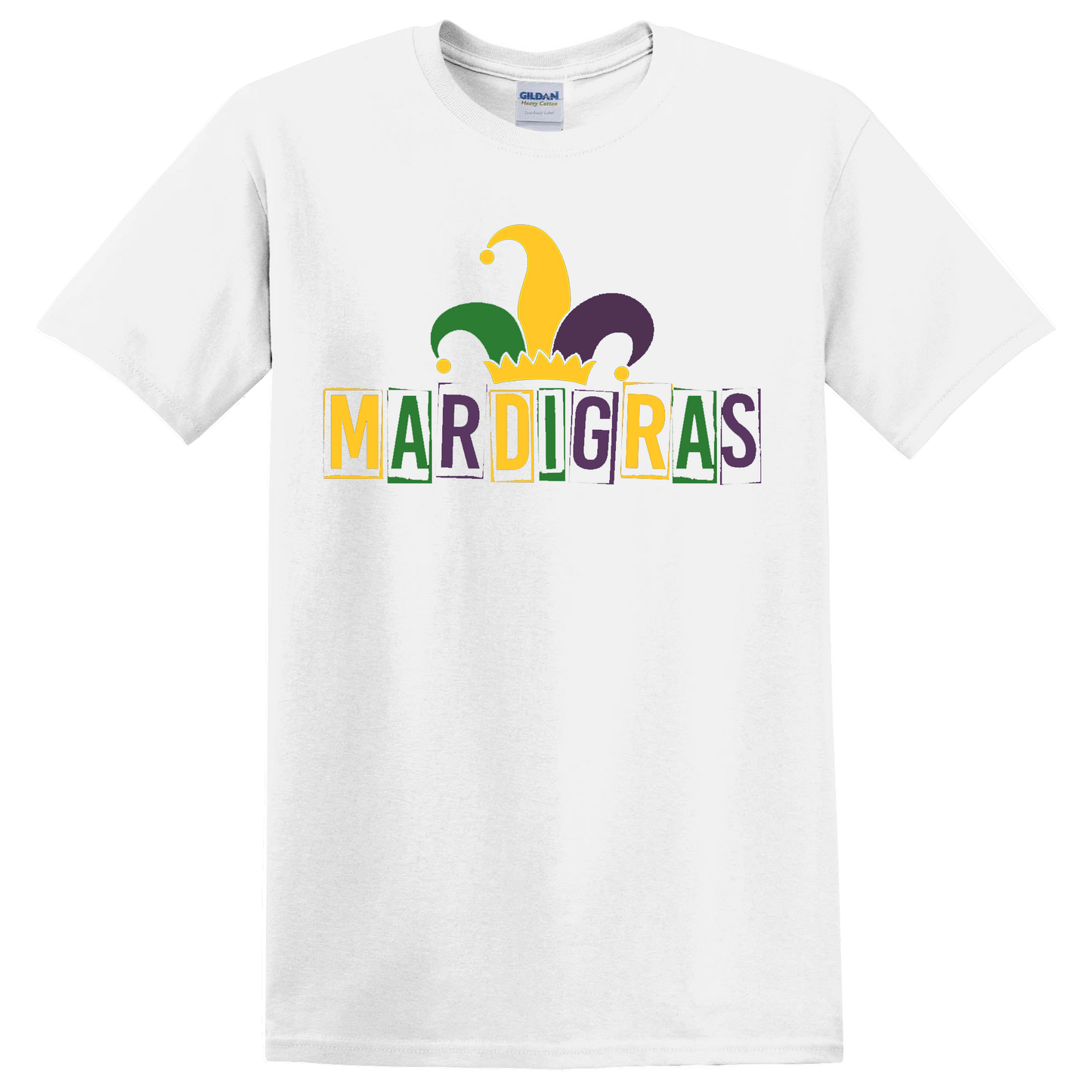 AD MARDIGRAS PRINTED WHITE