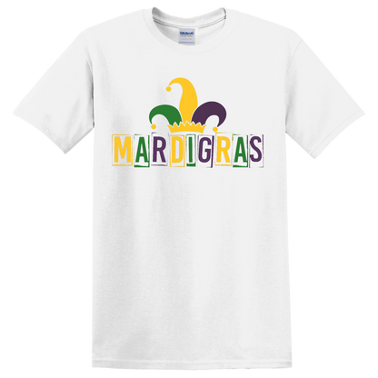 AD MARDIGRAS PRINTED WHITE