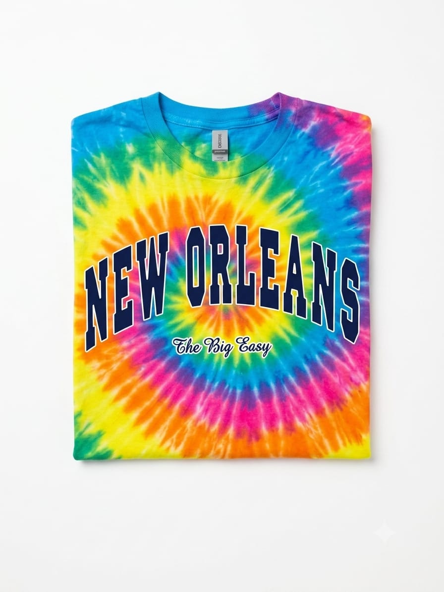 TIE DYE SCREEN PRINT/HEAT PRESS
