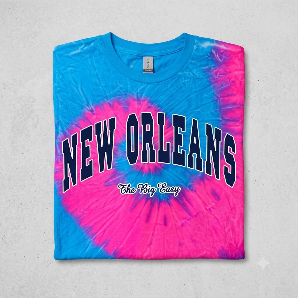 TIE DYE SCREEN PRINT/HEAT PRESS