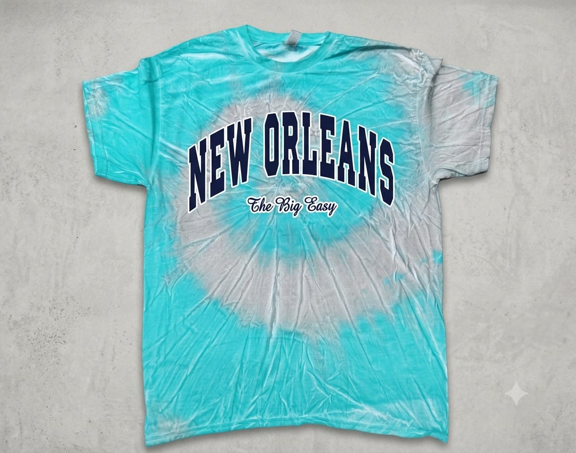 TIE DYE SCREEN PRINT/HEAT PRESS
