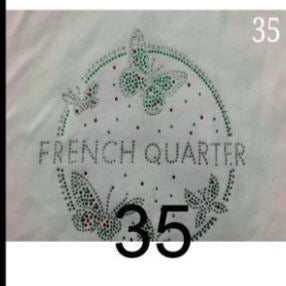 AD WHITE RHINE STONE (RS-35 - RS-41)